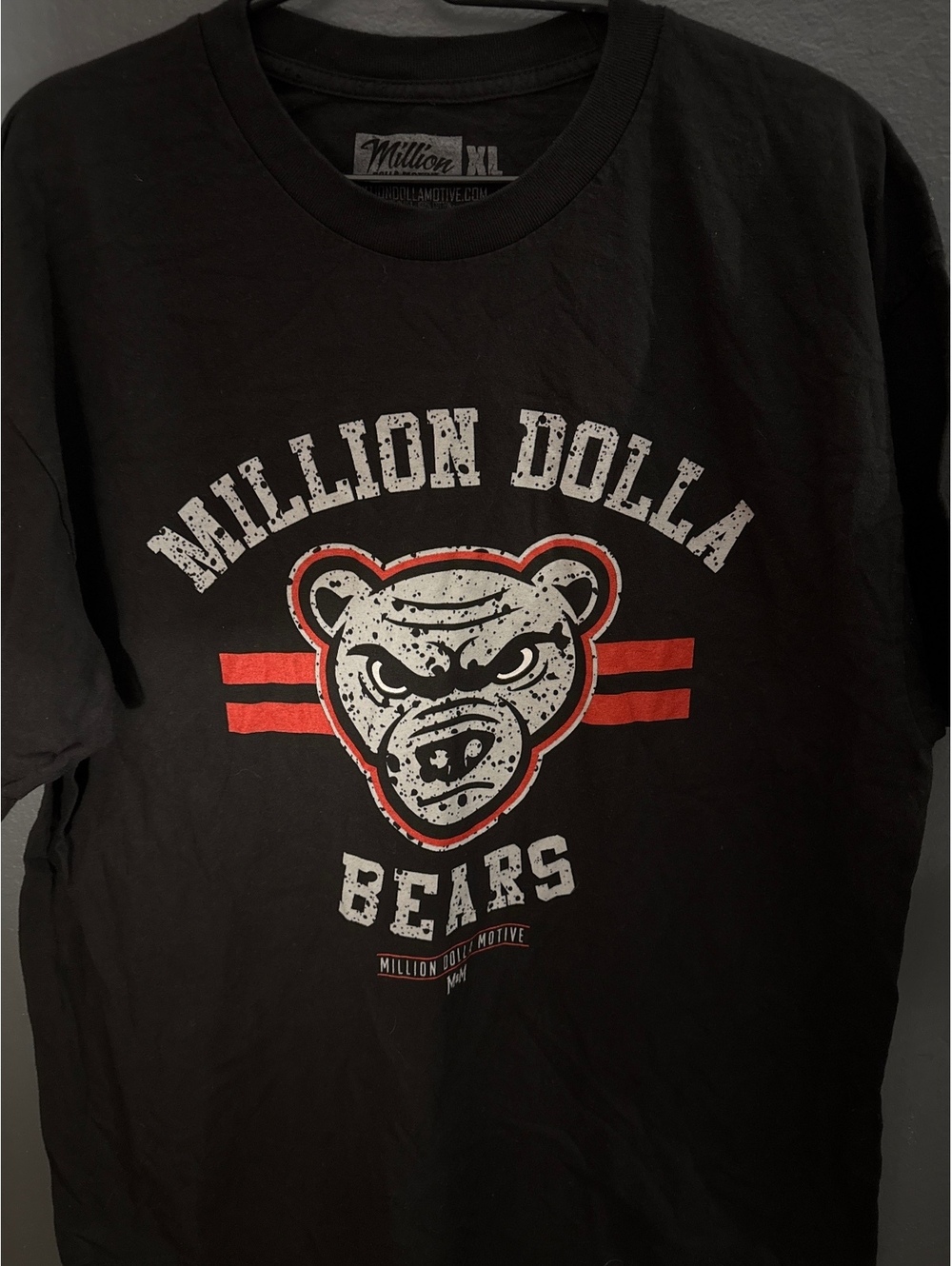 Million Dolla Bears Black Graphic T-Shirt Xl View 2